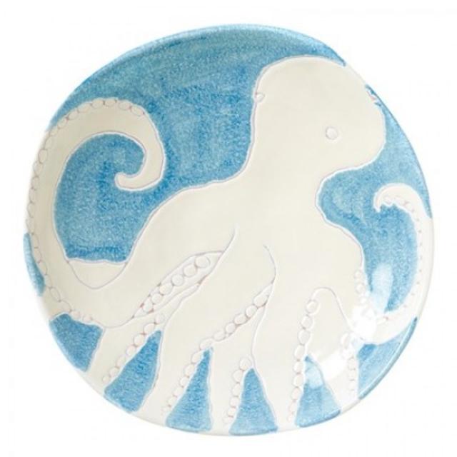 Vietri Bel Mare Dinnerware Bel Mare Octopus Large Shallow Bowl