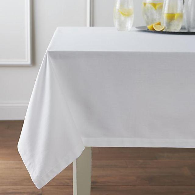 Fete White Tablecloth
