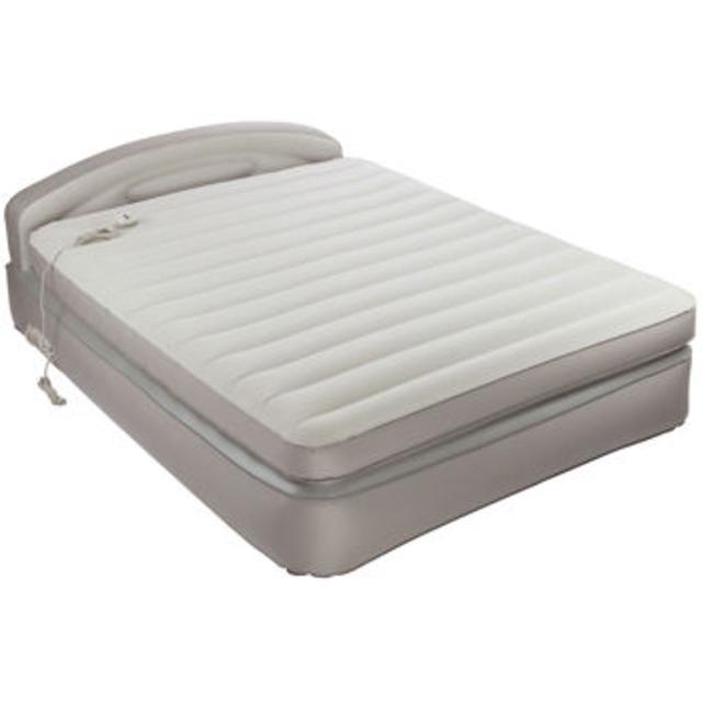 AeroBed Opti-Comfort Queen Air Mattress with Headboard