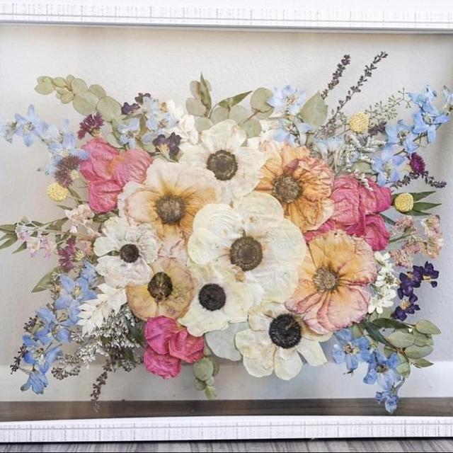 Wedding Flower Preservation: Framed Flowers