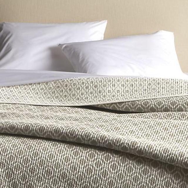 Raj Khaki Reversible Quilt (Crate and Barrel)