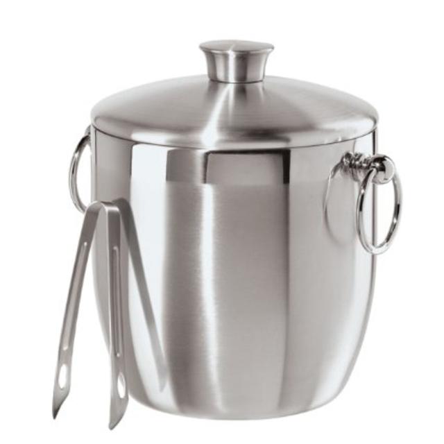 Oggi Stainless Steel Ice Bucket with Tongs, 3 L (Amazon)