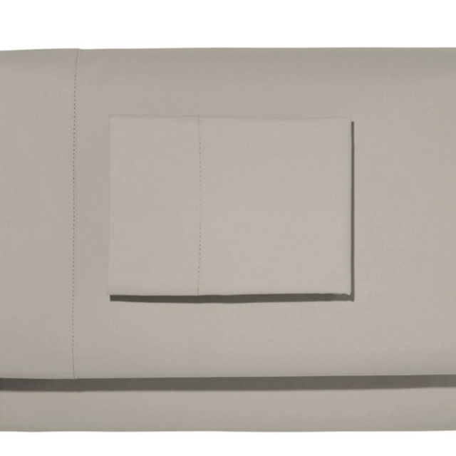 (Silver Sand Color) 280-Thread-Count Pima Cotton Percale Sheet Set