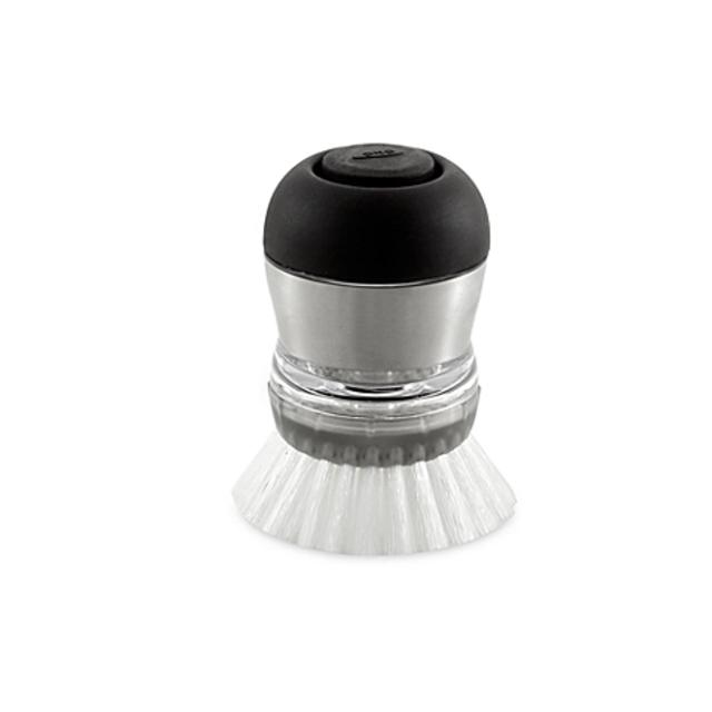 OXO Good Grips® SteeL™ Soap Squirting Palm Brush