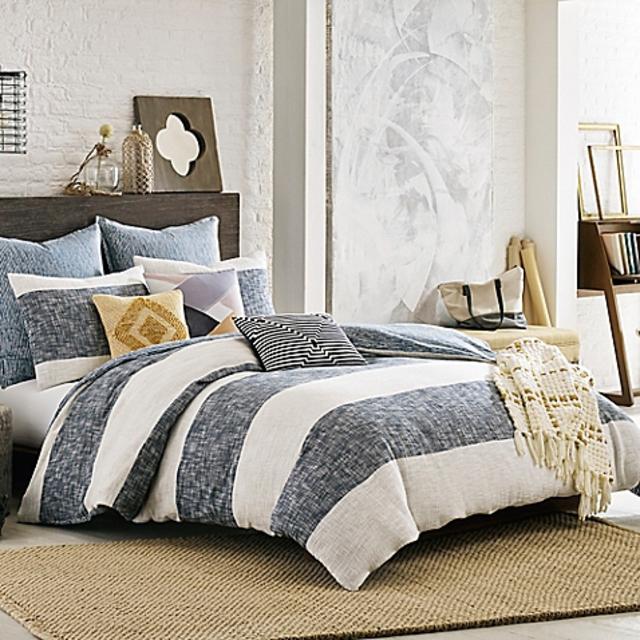 KAS ROOM South Hampton Full/Queen Duvet Cover in Blue