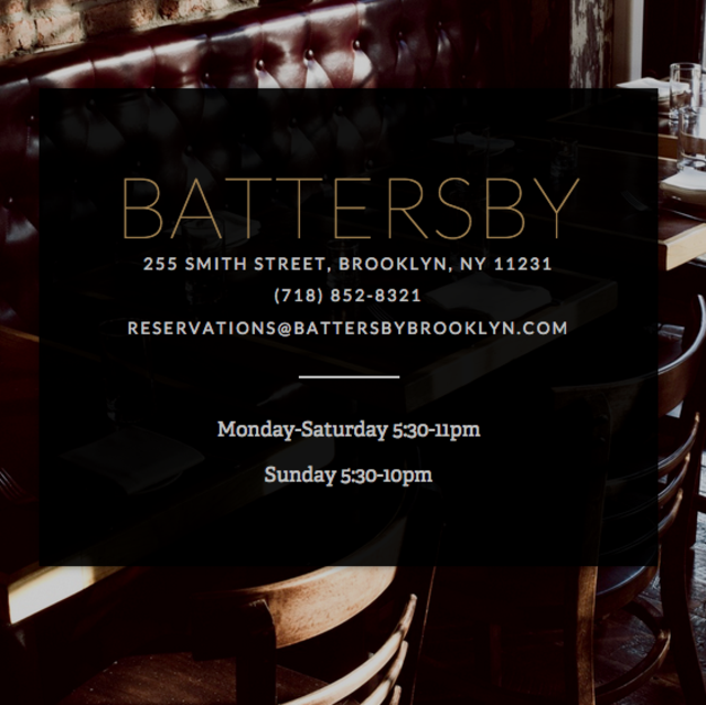 Battersby 5 course tasting menu