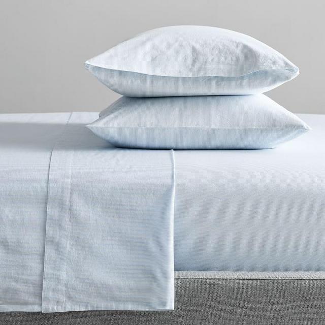 Organic Washed Cotton Percale Sheet Set & Pillowcases