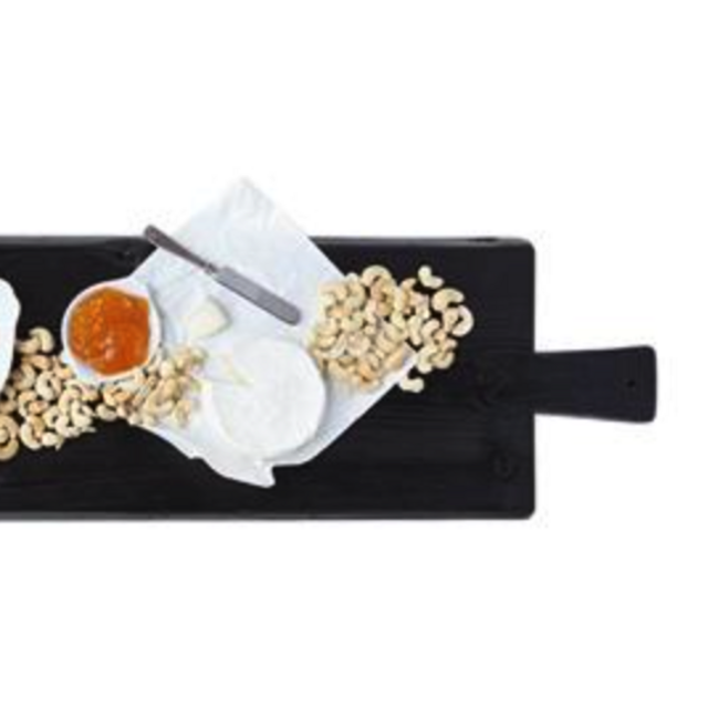 Elena Modern Classic Black Wood Large Serving Board