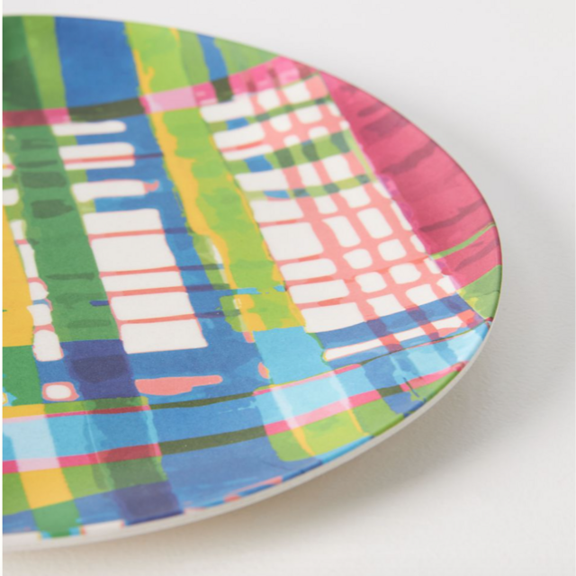 Bamboo Melamine Dinner Plate