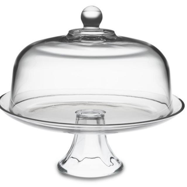 Monogrammed Glass Domed Cake Plate/Punch Bowl