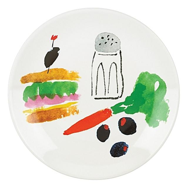 kate spade new york All In Good Taste Sandwich Accent Plate