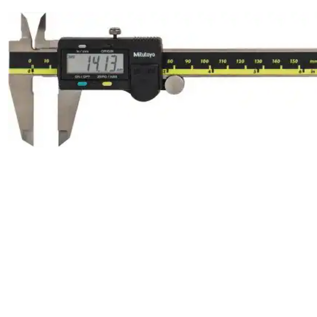 Absolute Digimatic Caliper, 0 to 6″/0 to 150mm Measuring Range