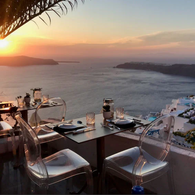 Sunset Dinner in Santorini