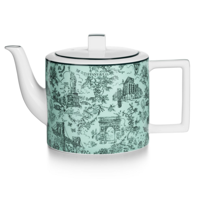 Tiffany, Tea/Coffee Pot in Tiffany Blue® Bone China