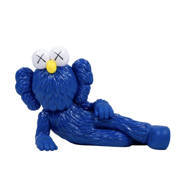KAWS Time Off Vinyl "Blue" figure