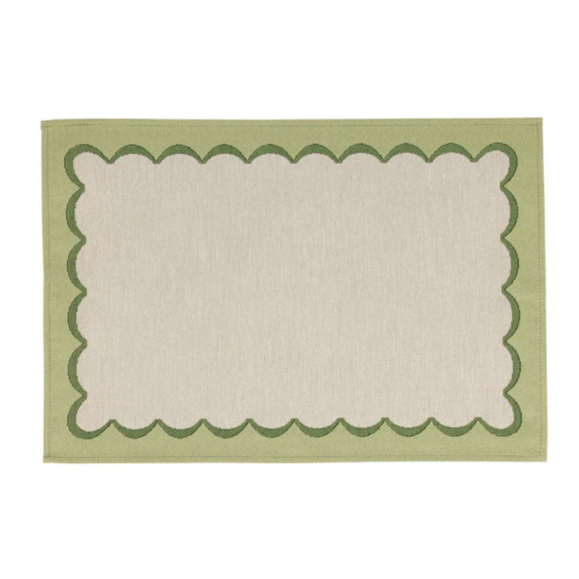 Vietri, Tavola Green Scalloped Placemats
