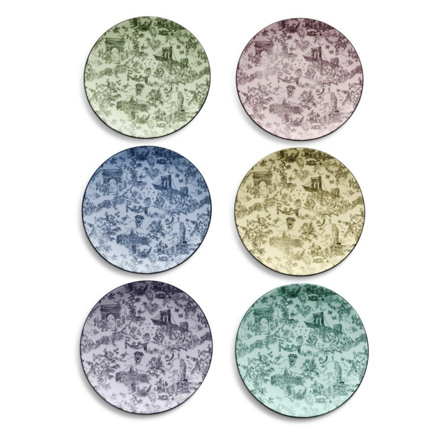Tiffany, Dessert Plates in Bone China
