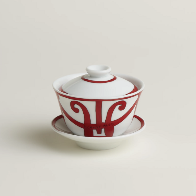 Hermès, Balcon du Guadalquivir tea cup and saucer