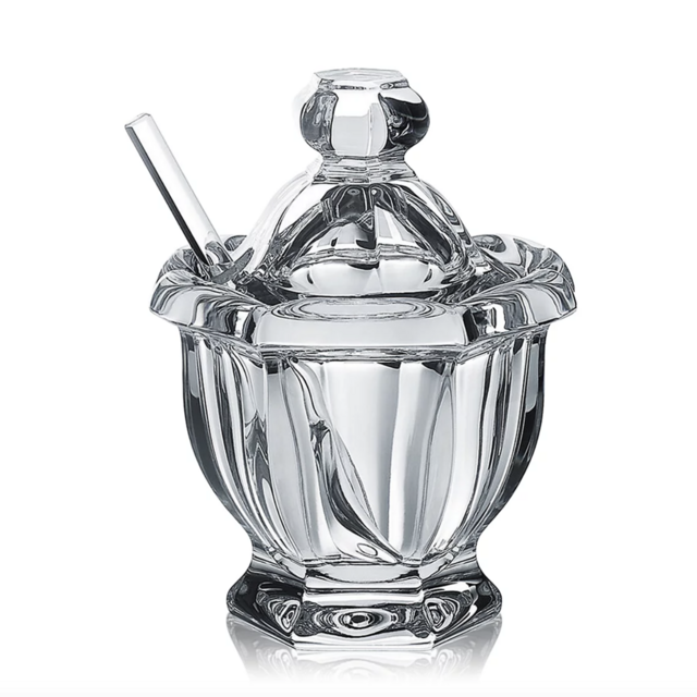 Baccarat Small Jam Jar With Spoon