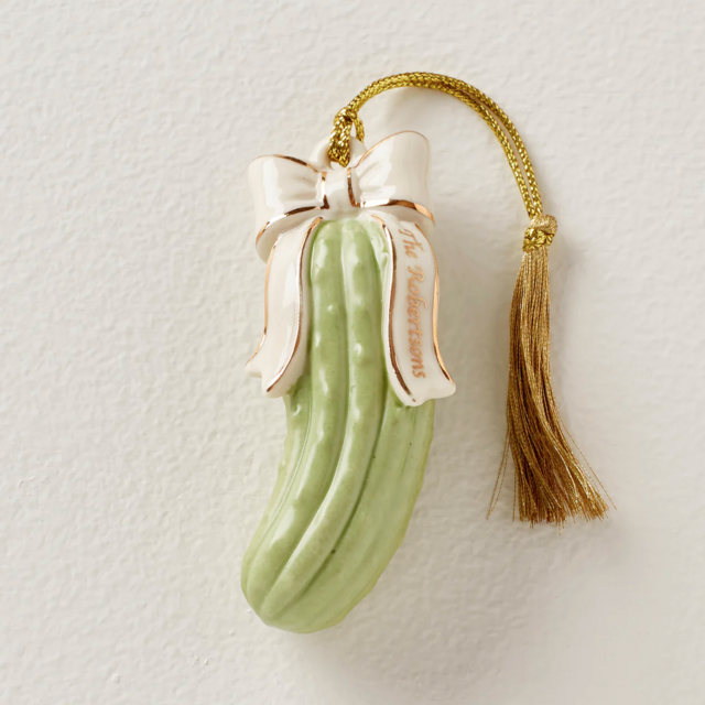 Lenox Personalized Our Family Pickle Ornament