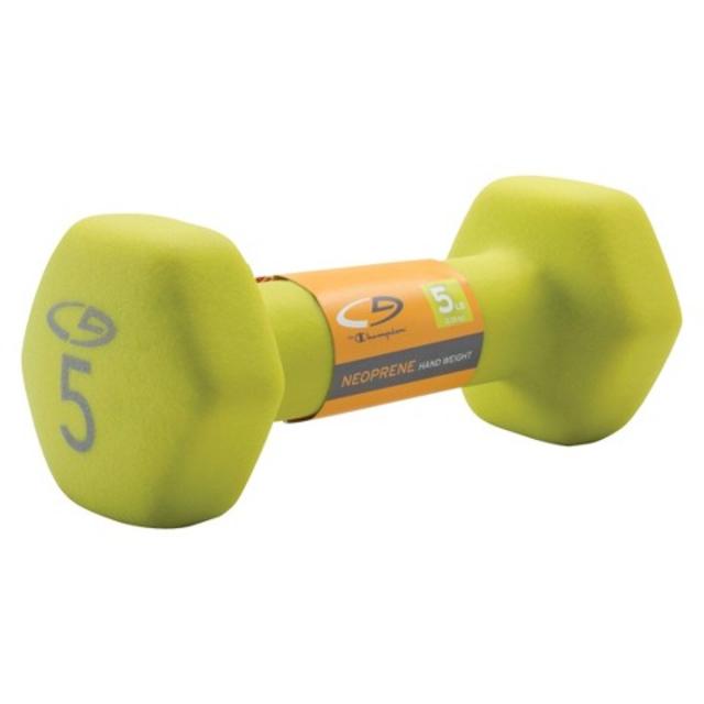 C9 Neoprene - Hand Weight - Basic Hex - 5lb - Hot Rod Lime product details page