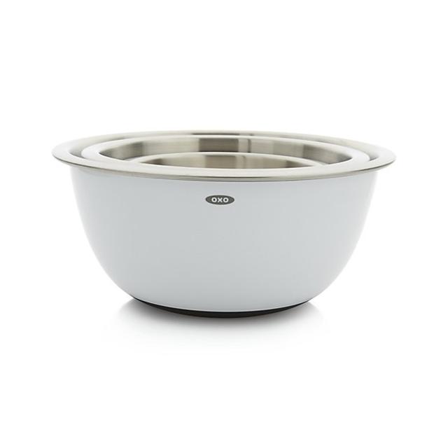 Set of 3 OXO ® Stainless Steel Mixing Bowls