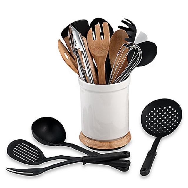Denmark® Rotating 17-Piece Utensil Crock Set