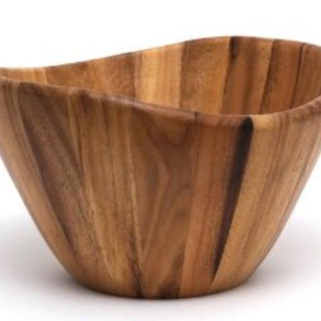 Large Wooden Mixing Bowl