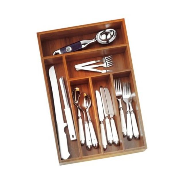 Lipper International Bamboo Flatware Organizer product details page