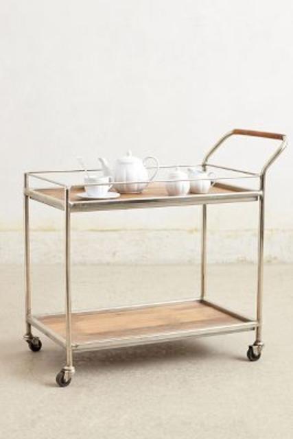 Wooden Bar Cart