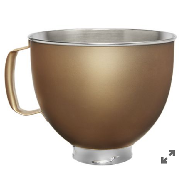 5 Quart Tilt-Head Metallic Finish Stainless Steel Bowl