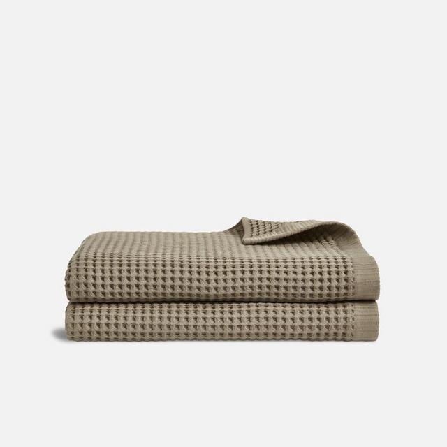 Waffle Bath Sheets- Dark Caramel