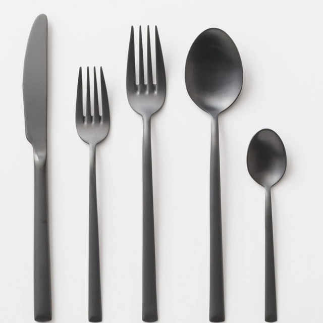 Black Elevated Flatware