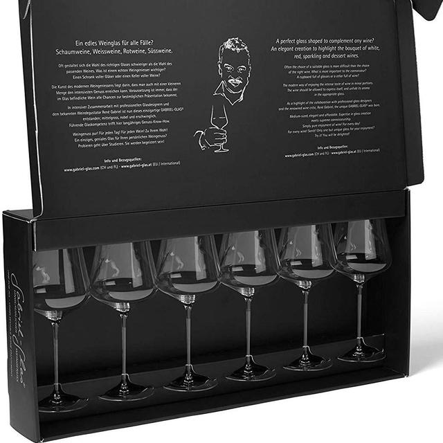 Gabriel-Glas - Set of 6 - Austrian Crystal Wine Glass -"StandArt" Edition