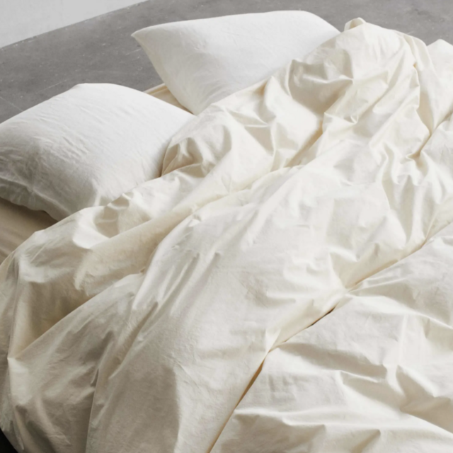 TEKLA US King Fitted Sheet (in Winter White Color)
