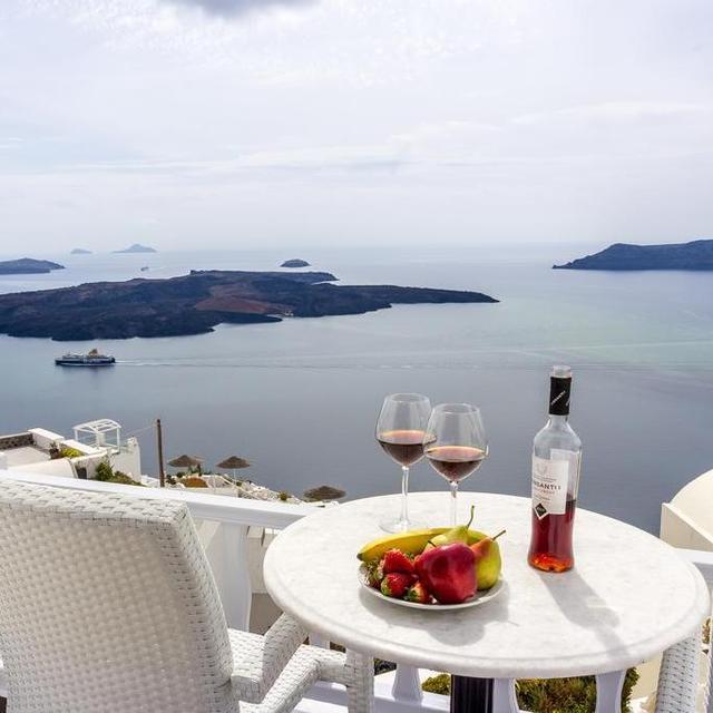 Dinner for Two in Santorini