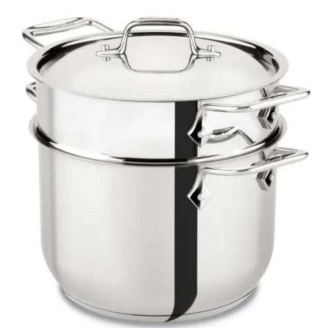 Gourmet Accessories, Pasta Pot with Perforated Insert and lid, 6 quart