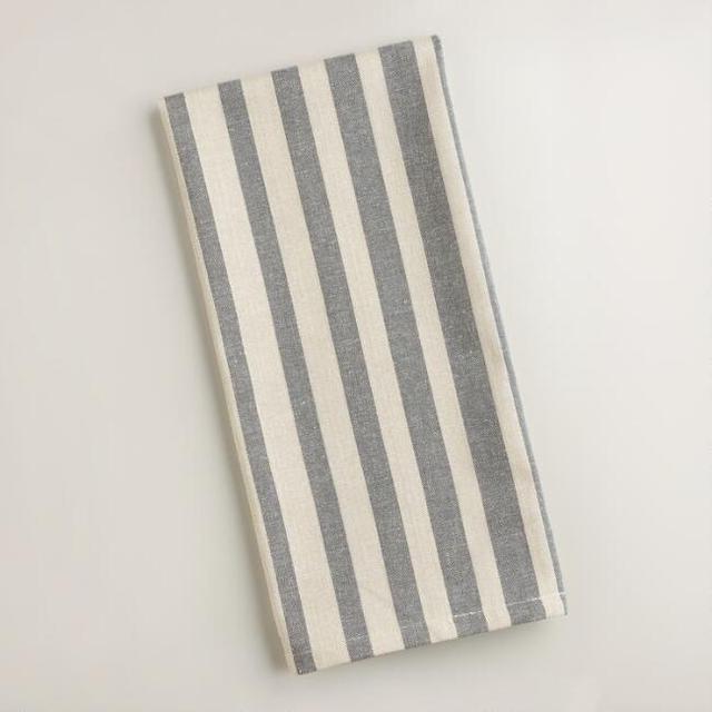 Gray Ombre Stripe Kitchen Towel