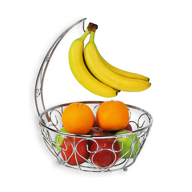 Amazon - SimpleHouseware Fruit Basket Bowl with Banana Tree Hanger