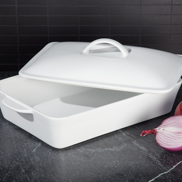 Crate & Barrel - Rectangular Casserole Dish with Lid