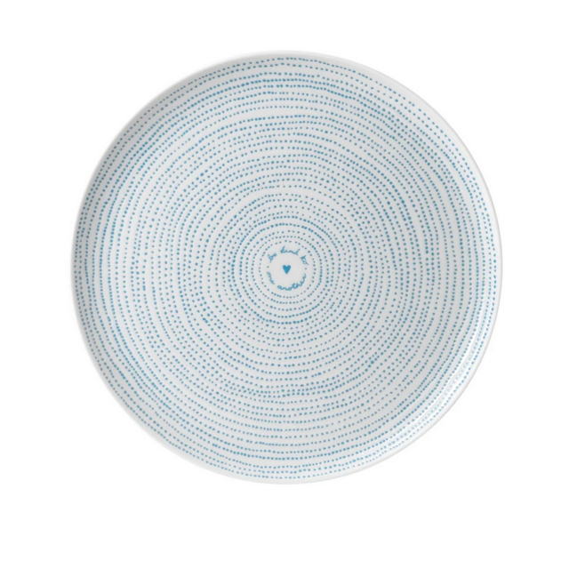 ED by Ellen - Polar Blue Dots Serving Platter