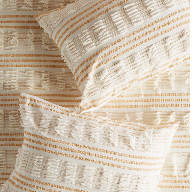 Anthropologie - Fringed Frida Shams, Set of 2