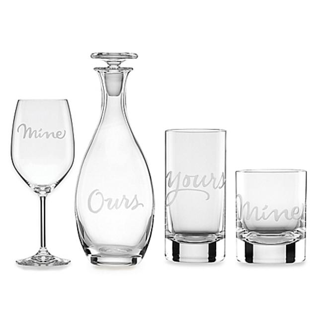 kate spade new york Two of a Kind™ "Mine" & "Yours" Drinkware Collection