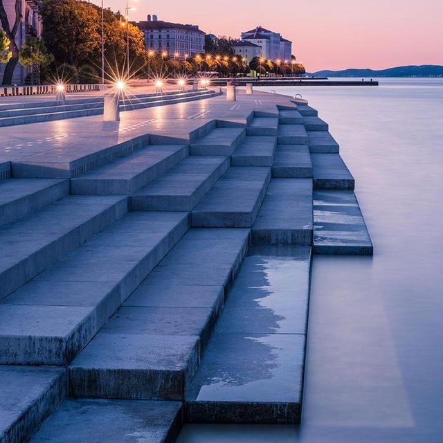 Dinner by the Sea Organ in Zadar, Croatia
