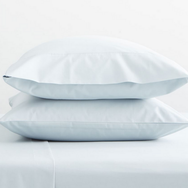 Percale Pillowcases - Set of 2 (Pearl Blue)