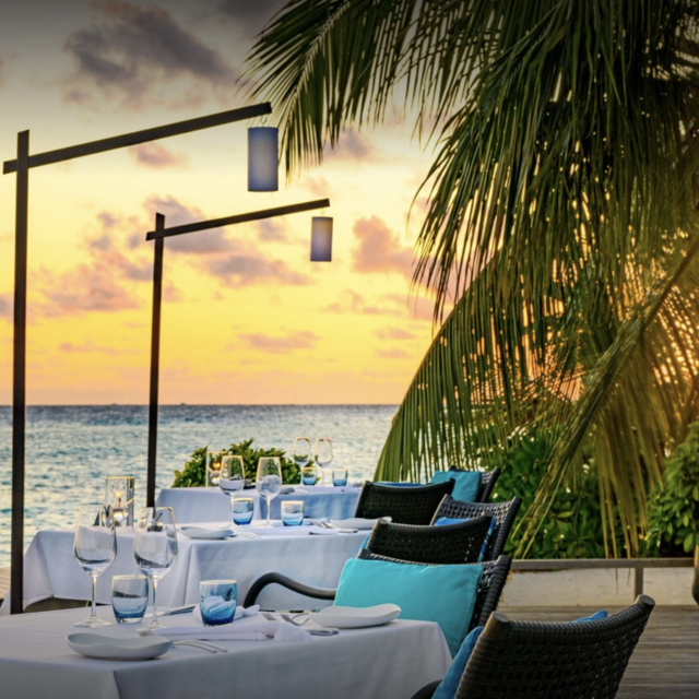 Sunset Drinks at Amilla Fushi, Maldives