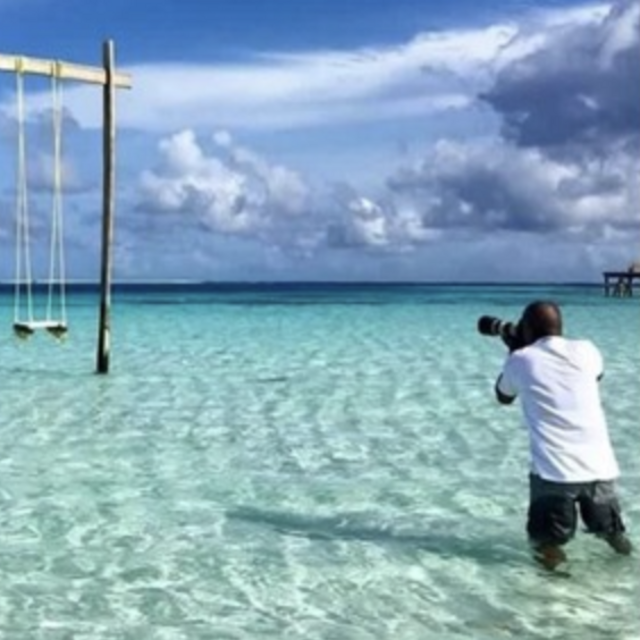 Take our Picture in the Maldives