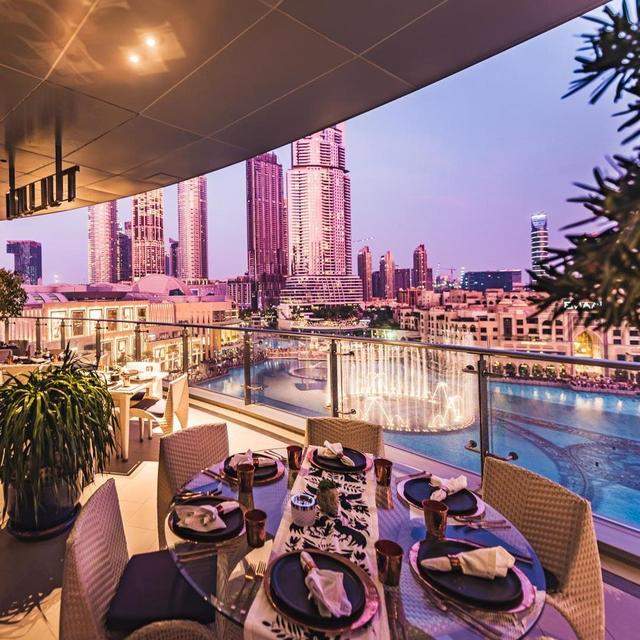 Dinner with a view of the Dubai Fountain Show