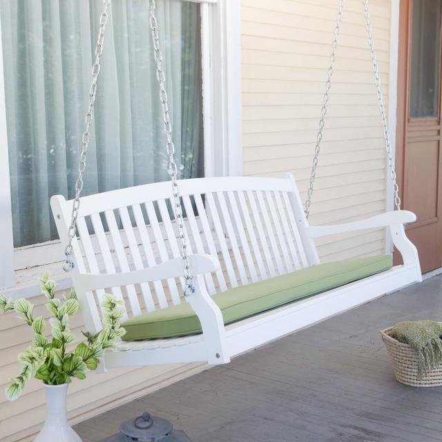 Coral Coast Pleasant Bay Curved-Back Porch Swing - White