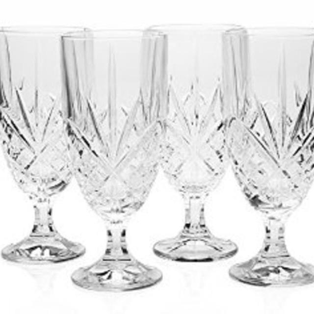 Godinger Dublin Crystal Set of 12 Iced Beverage Glasses